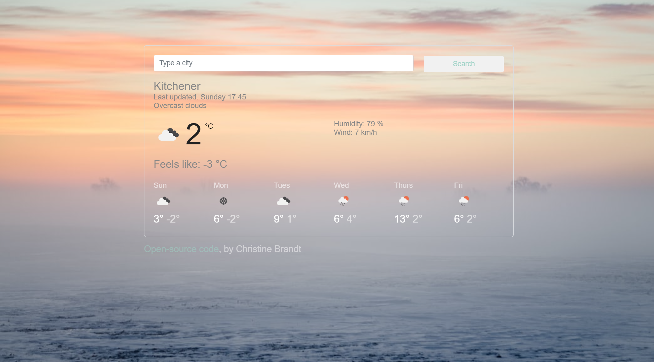 weather app example